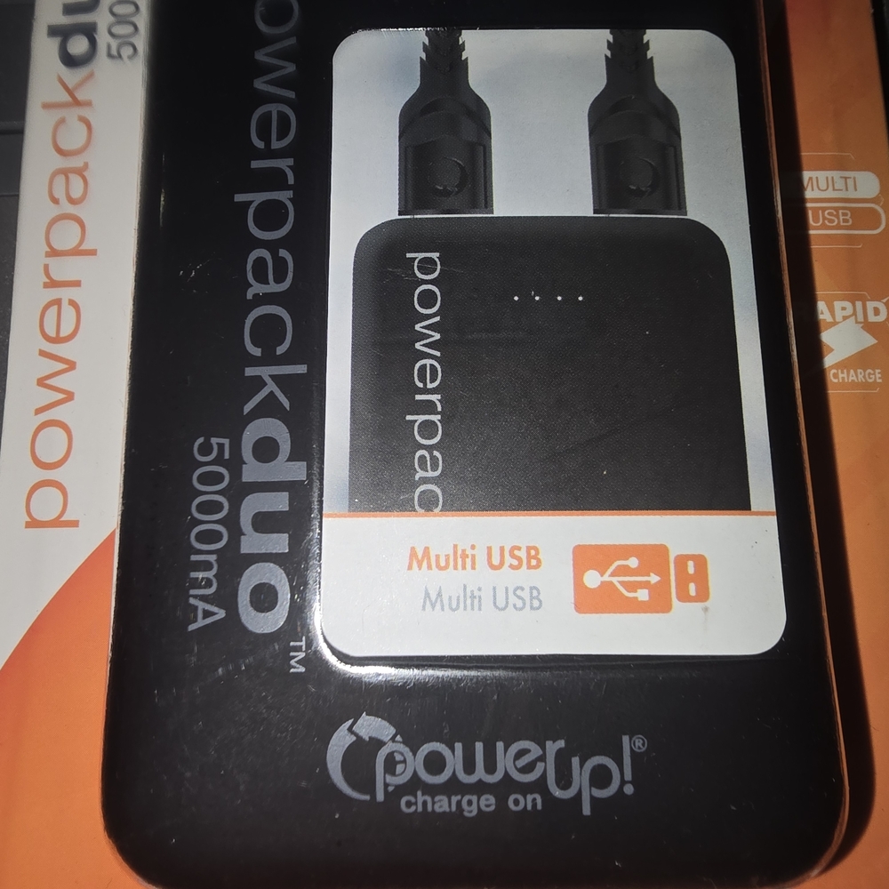 Black Powerpack Duo 5000mA